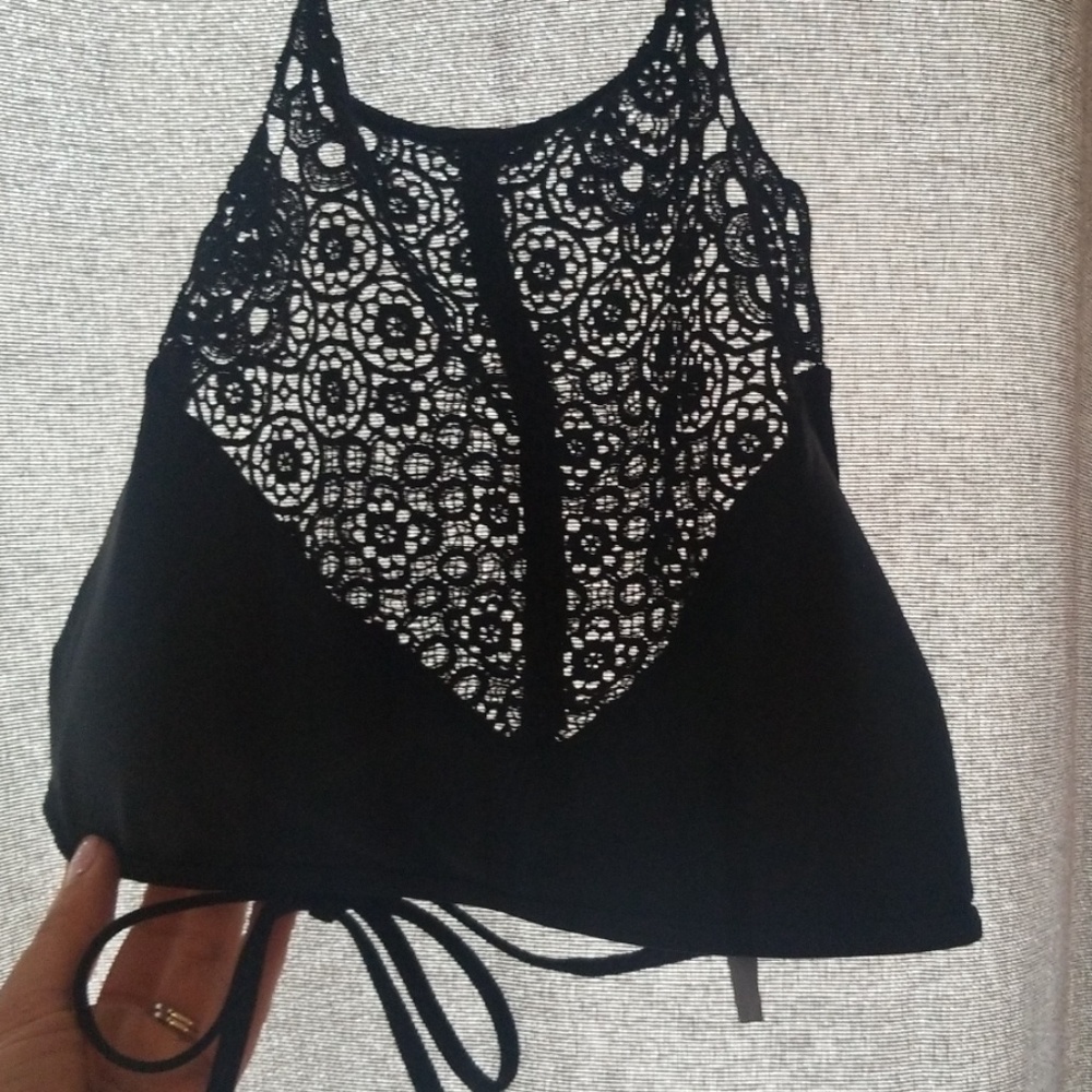 Black bikini top new